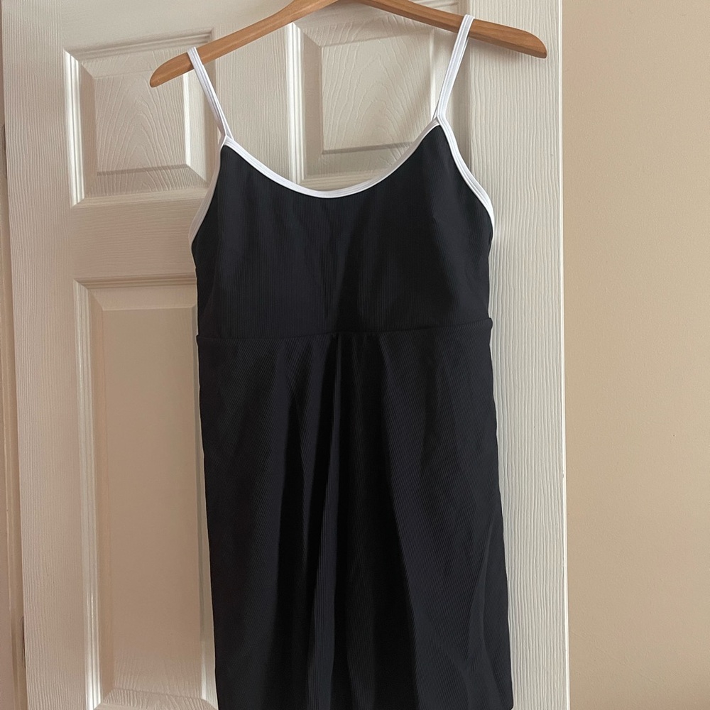 Cupshe Black and White Ribbed swimsuit